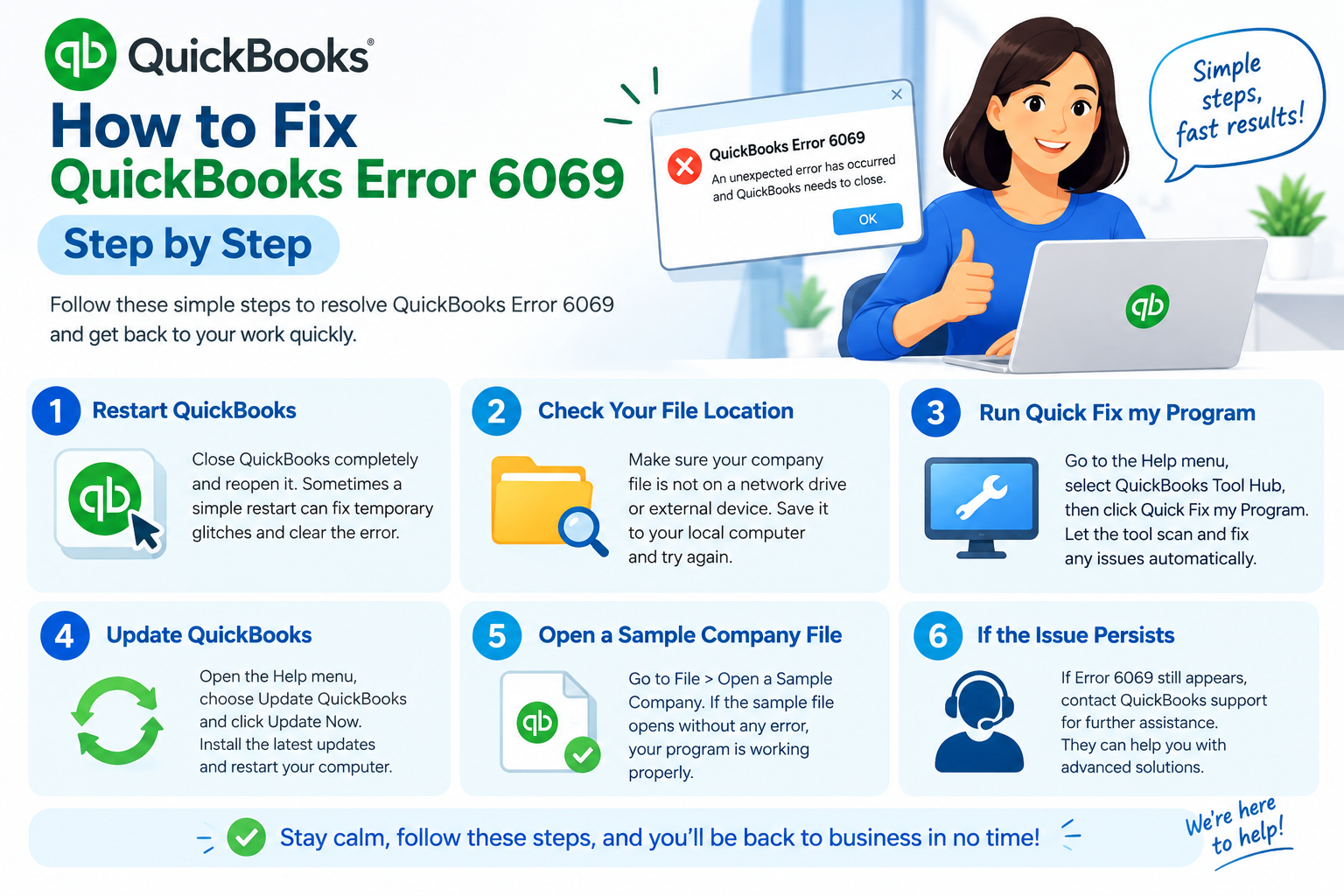 How to Fix QuickBooks Error 6069 Step by Step