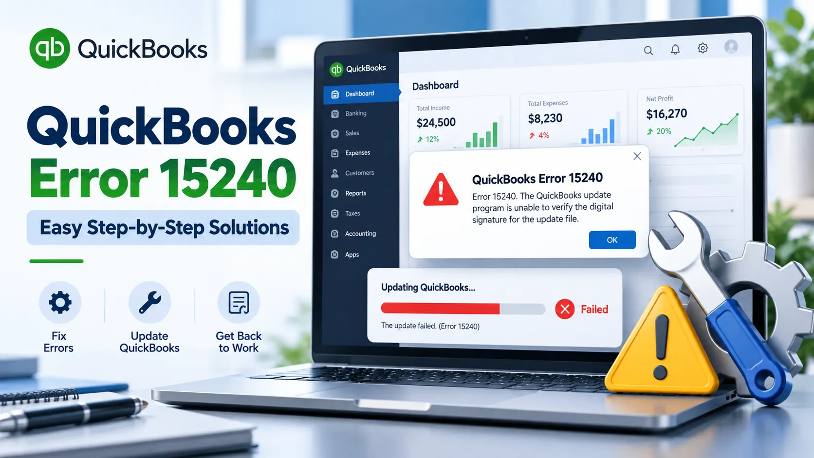 QuickBooks Error 15240: How to Fix Payroll & Update Failure