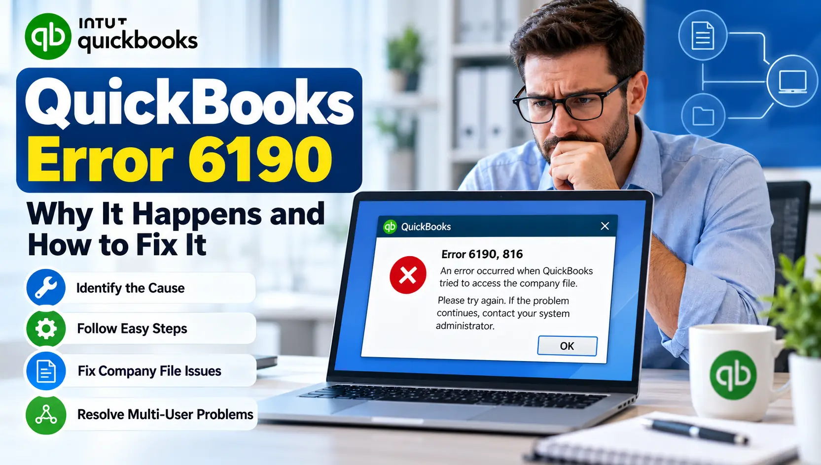 QuickBooks Error 6190: Causes, Meaning, and Step-by-Step Fixes