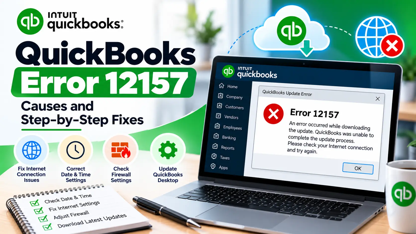 QuickBooks Error 12157: Causes, Symptoms & Step-by-Step Fixes