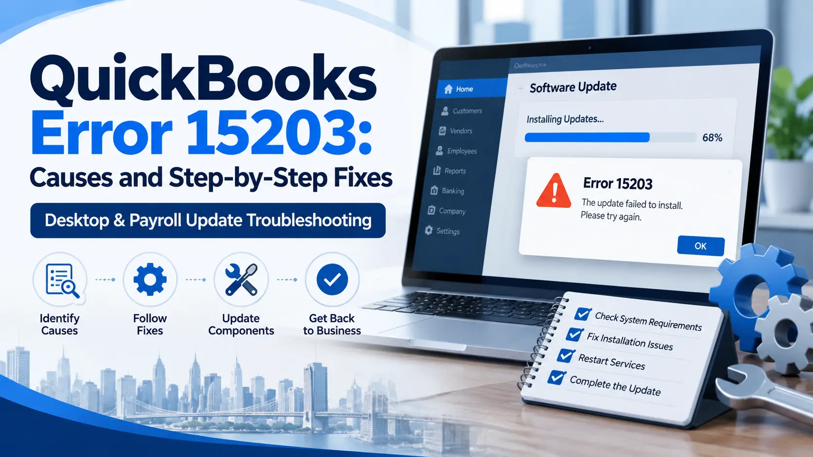 QuickBooks Error 15203: Causes and Step-by-Step Fixes